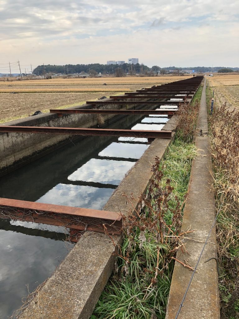 鉄骨水路、印旛沼